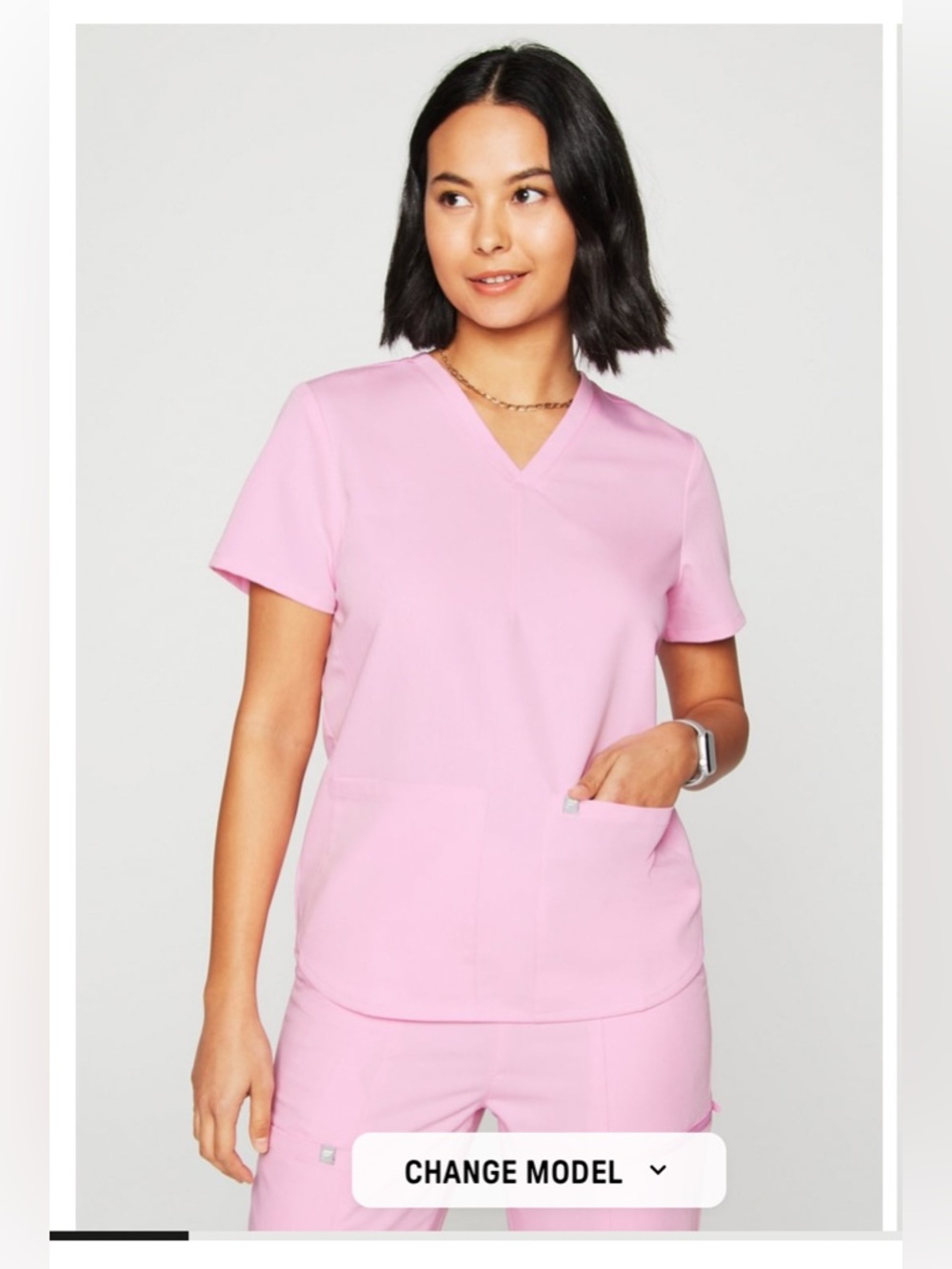 Fabletics Method Two-Pocket Scrub Top